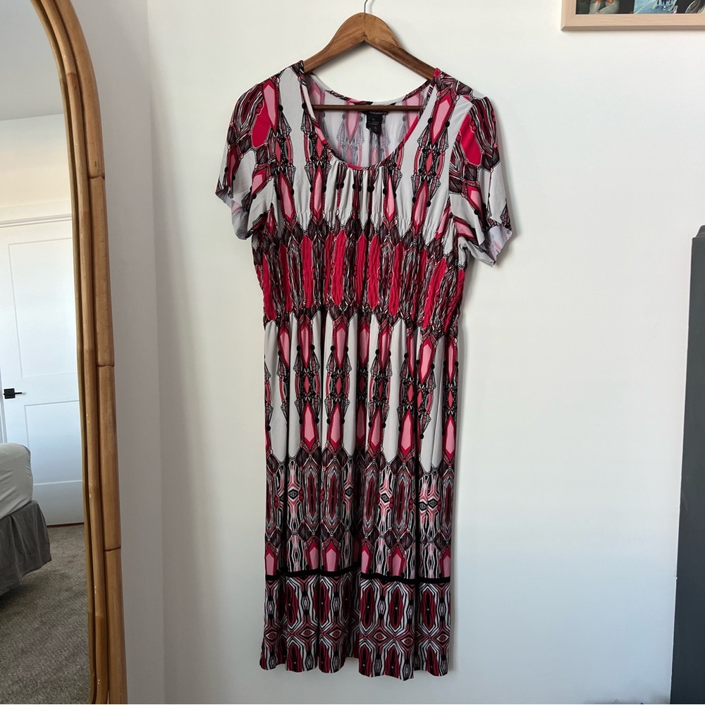Printed Midi Dress